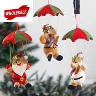 (BC) 1Pc Christmas Parachute Santa Claus Deer Snowman Pendant / Christmas Decoration for Home and Pa