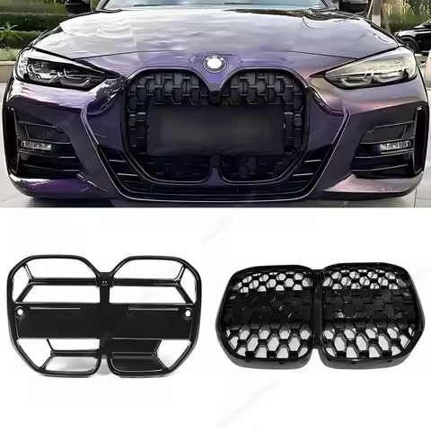 For BMW G22 G23 M-Sport 420i 430i 435i M440i 420d 2020-2024 Car Front Center Grille Grills Meteor Gr