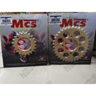 415 SPROCKET REAR MCS GOLD EX5 (22T-36T) SPROCKET BELAKANG 415