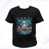READY STOCK Vietnam Hanoi Da Nang Phu Quoc Souvenir Baju T-Shirt 100% Cotton Unisex Printed Casual S