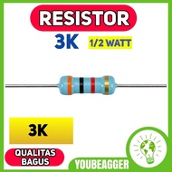 3K Resistor 1/2W 5%