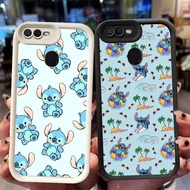 XI32 Stitch Casing for OPPO A12s A3S A12 A11K F9 F7 A12E A5S A1K A5 A7 Pro Black White