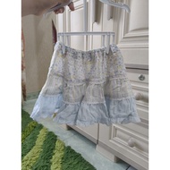 Ever worn - Floral skirt Girls'biru 4-5 years old MANIS
