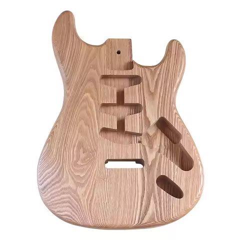 Ashwood Electric Guitar Body Heavy Wood Guitar Barrel for Diy Unfinished Guitar Parts Wood Color 5.6