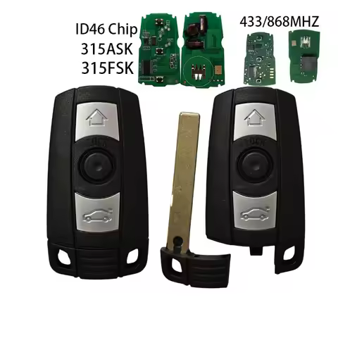Keyless Go ID46 Chip Remote Key 315ASK/FSK 433Mhz 868MHz For BMW 1 3 5 Series X5 X6 Z4 E60 E70 E71 E