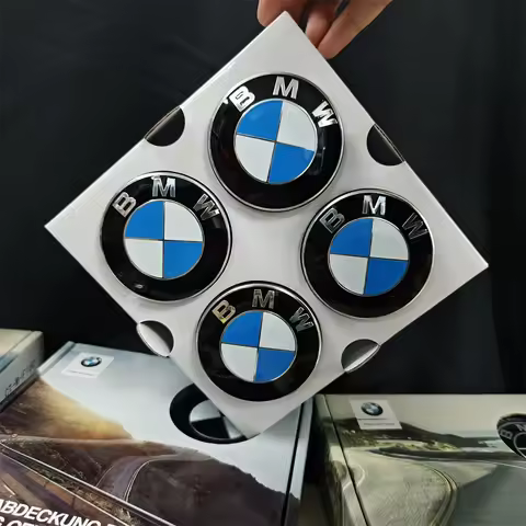 4Pcs 56/68mm Floating Wheel Center Caps for BMW 50th Anniversary – Fit E39 E46 E60 F10 F30 G20 X3 X5