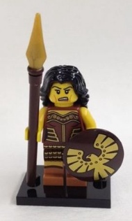 lego 71001 Minifigure Warrior Woman  連配件及底板 說明書及包裝袋