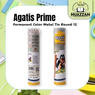 Agatis Permanent Color Metal Tin RoundPrime 12 PMH-C-R1201