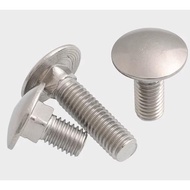 M4 M5 M6 M8 304 Stainless Steel GB12 Truss Round Head Square Neck Carriage Screw Coach Bolt
