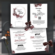 Elegant Thick Wedding Invitations 210 gsm
