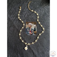 Taiwan Shipment/G-DRAGON G-DRAGON Daisy Necklace ins Trendy Fashion Versatile Cheer Peripheral Clavi