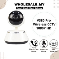 [HD WIFI CCTV] V380 Pro Wireless CCTV 1080P HD WIFI IP Camera 360° Rotation Intercomm Mode Baby CCTV