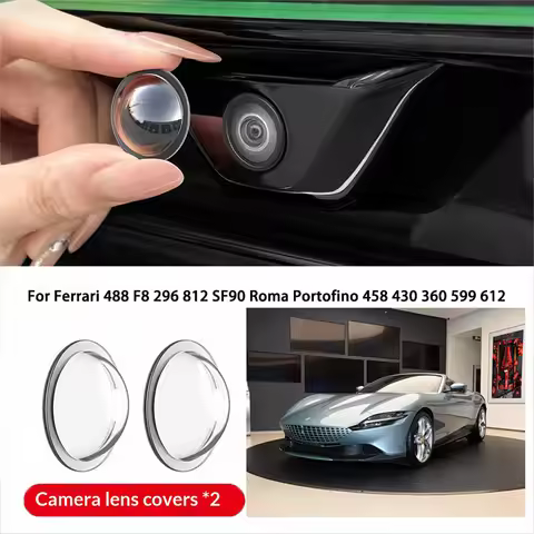 Car camera protective cover lens cover For Ferrari 488 F8 296 812 SF90 Roma Portofino 458 430 360 59