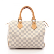 【二手】LOUIS VUITTONSpeedy 25 Damier Azur 手提包 N41534 PVC塗層帆布皮革 Speedy 25 女士二手 B