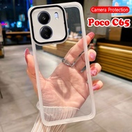 Poco C65 2023 Camera Plating Lens Protection Soft Clear Casing For Poco C65 C 65 65C PocoC65 2023 Si