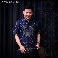 【NEW stock】▥▬KEMEJA BATIK LELAKI Batik Jawa (Navy Blue)