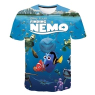[New Durable] Boys Girls Movie T-shirt Disney Finding Nemo Cartoon T-shirt Casual Comfortable Top 4 