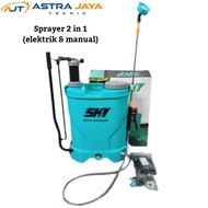 (AL)Sprayer Elektrik 2in1 16 liter Elektrik & Manual - Baterai Cas Alat Semprot Hama Tanaman Disinfe