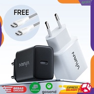 VIVAN POWER C30C Adapter Charger Type C to Type C Quick Charger Fast Charging 30W Super Strong