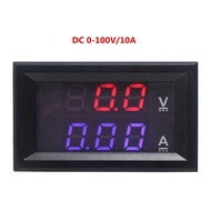 เครื่องตรวจจับแรงดันไฟฟ้า DC 0-100V 50A 100Aโวลต์มิเตอร์แอมป์มิเตอร์ดิจิตอลเกจวัดกระแสหน้าจอคู่