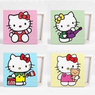 Paint By Number Kit [HELLO KITTY] - Canvas 20x 20cm