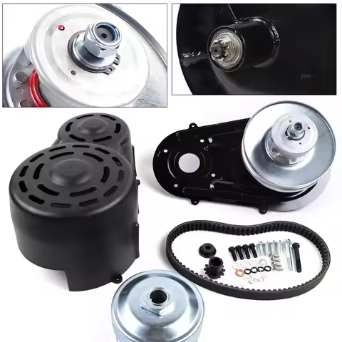 1 Inch and 3/4 Inch Torque Converter Kit Go Kart Clutch Set with 10T 12T Sprocket 203785 Belt for 8-