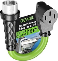 GEARit 50 Amp Shore Power - NEMA SS2-50P to 14-50R Adapter Cord - 4 Prong Twist Lock Male to Female 