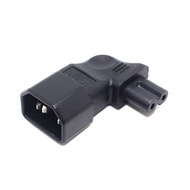 IEC320 C14 connector to C7 90 Degree Right Angled Power Male to Female Extension Adapter for Noteboo