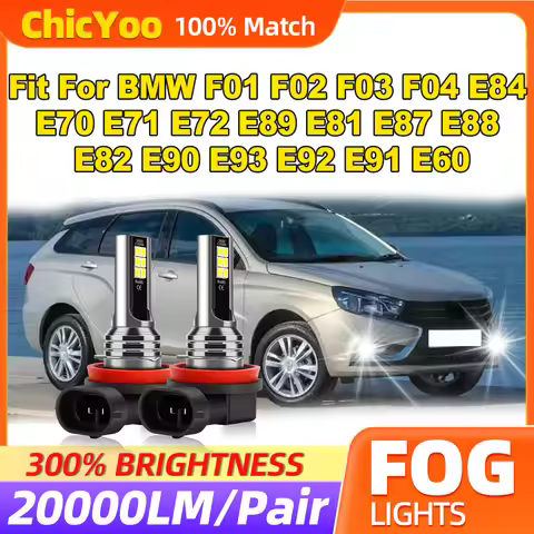 20000LM Auto Fog Lamps 60W Fog Lights 12V Fit For BMW F01 F02 F03 F04 E84 E70 E71 E72 E89 E81 E87 E8