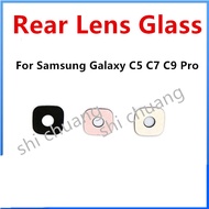 For Samsung Galaxy C5 C7 C9 Pro C5010 C7010 C9000 C5pro C7pro C9pro binding rear back camera lens glass Cover with the