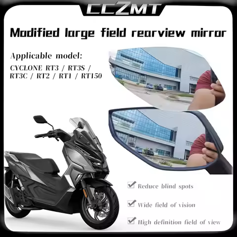 For CYCLONE RT3 RT3S RT3C RT2 RT1 RT150 Motorcycle Accessories Convex Mirror Enlarge Rearview Mirror