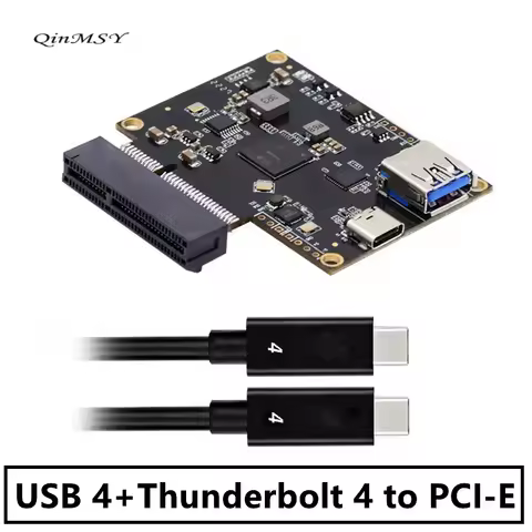 Type-C USB4 40Gbps to PCI-E SSD 4x Graphics Card Converter Cable USB4.0 40Gbps JHL7440 Chipset