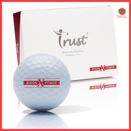 Trust Bison Golf Balls - V Power and X Power Series, Exceptional Distance, Soft Feel, Three-Piece Ur