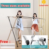 LampTwist【Installation free】sampayan stainless adjustable Indoor and outdoor clothes drying, quilt d