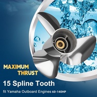 Yamaha outboard motor 60-140 hp series stainless steel propellers with 15 splined teeth
