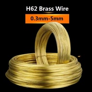 H62 Brass Wire Brass Wire Solid Copper Strip Bare Copper Wire DIY Handmade Copper Wire -3/5/10/20 Me