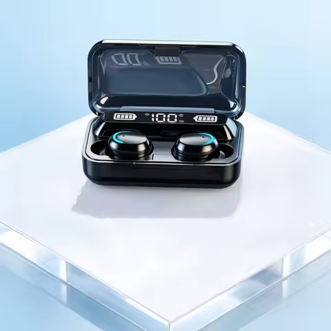Bluetooth Earphones Handfree LED Dispay Headphones Bluetooth HiFi Stereo Music Wireless Earbuds Gami