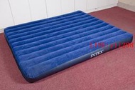 INTEX68755豪華條紋植絨雙人特大充氣床墊帳篷野營氣墊床