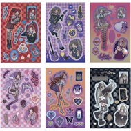 Domino Girl Sticker Book Full Set New Korean Style Decorative Stationery Supplies Basic Packaging Ot