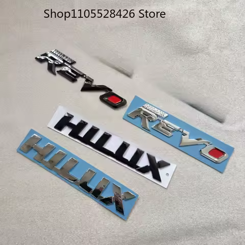 For Hilux REVO Logo Letters tailgate English car sticker for 3D Decal Body Decoration Badge Rear Tru