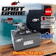 G-Tech CAST GAME BAITCASTING FISHING REEL 10+1 SSBB ALUMINIUM FRAME CARBON MESIN PANCING BC