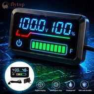FLYTOP 48V-90V Motorcycle Digital Battery Level Indicator Electric Scooter Precision Power Display f