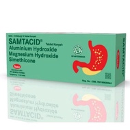 Samtacid / 100 chewable tablets -- Antacid Doen Antasid Antacida Antacid medicine for ulcers and sto