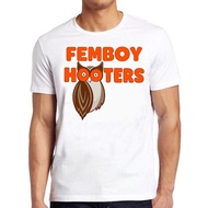 Femboy Hooters T Shirt Owl Boobs America Usa Bird Logo Cool Gift Tee M458
