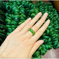 Big jade round ring, Qianlong ring