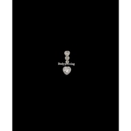 SILVER HEART-SHAPED 3 STONE RINGS - FASHIONABLE RINGS