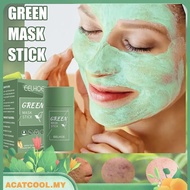 [Acatcool.my] Green Tea Solid Mask Deep Cleaning Mud Mask Stick Oil Control Masks Skin Care