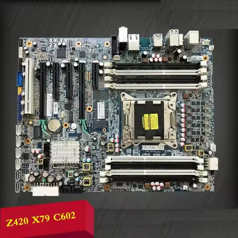 L+FOR HP X79 Z620 Z420 system mother board C602 chep supports E5-2680V1 V2 CPU