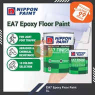 Nippon EA7 Nippon Paint Epoxy Floor Paint 5L Cat Lantai Simen Cat Lantai Rumah Epoxy Paint