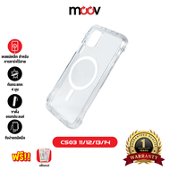 [รับประกัน1ปี]  Moov MagCharge Magnetic Case CS03 เคสโทรศัพท์ เคสแม่เหล็ก เคสกันกระแทก เคสใส For Phone 11 / 12 / 13 / 14 Pro Max ทุกซีรีย์ เคส มือถือ ขาตั้ง